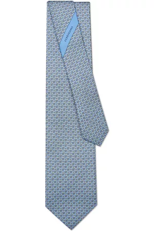 Salvatore Ferragamo Homem Laços de Colarinho - Sun print silk tie