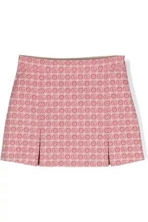 Gucci Menina Saias - Double G logo-jacquard skirt