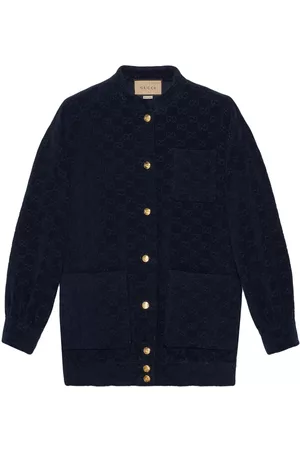 Gucci Mulher Jaquetas Varsity - GG button-up cotton jacket
