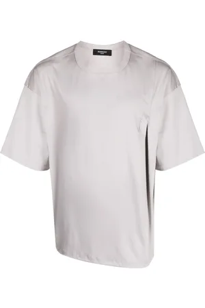 SONGZIO Asymmetric embroidered-logo T-shirt