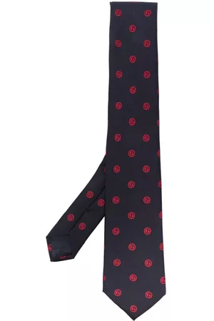 Armani Homem Laços de Colarinho - Logo-embroidered silk tie