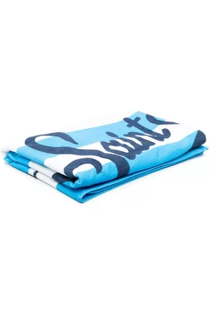 MC2 SAINT BARTH Menino Roupões de Banho - Logo-print striped beach towel