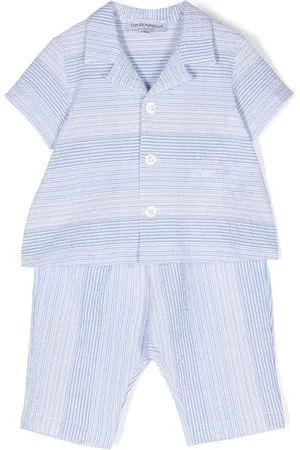 Emporio Armani Stripe-print two-piece set