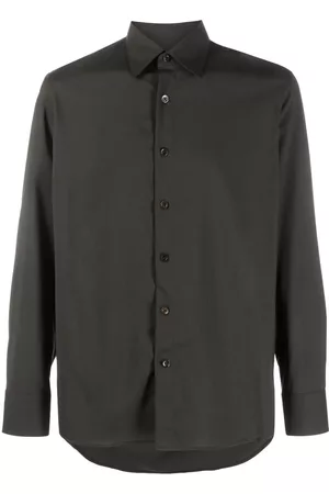 PT Torino Homem Camisa Formal - Straight-point collar wool shirt