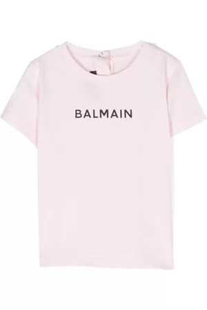 Balmain Menina T-shirts & Manga Curta - Logo-print cotton T-shirt