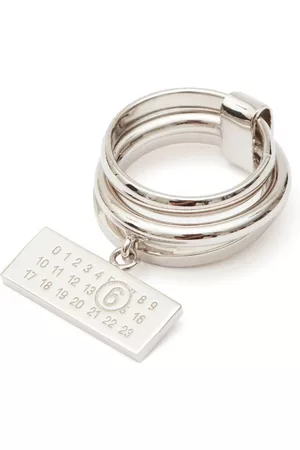Maison Margiela Mulher Anéis - Numbers-motif multi-band ring