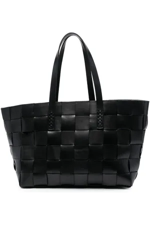Dragon Diffusion Woven leather tote bag