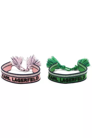 Karl Lagerfeld Mulher Pulseiras - K/Woven bracelet set (set of two)