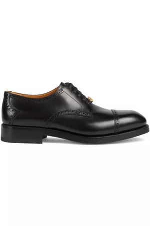 Gucci Homem Sapatos com atacadores - Interlocking G leather lace-up shoes