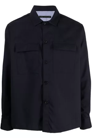 LOW BRAND Homem Camisas de Manga comprida - Long-sleeve virgin wool shirt
