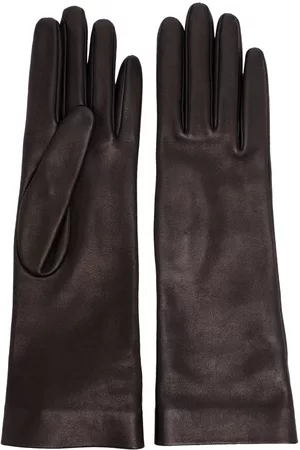 Saint Laurent Mulher Luvas - Full-finger design leather gloves