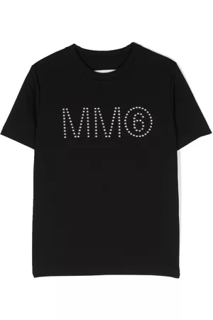 Maison Margiela Menina T-shirts & Manga Curta - Stud-embellished T-shirt