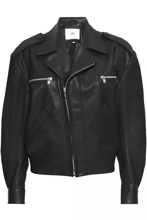 RTA Mulher Casacos de Pele & Couro - Notched-lapels leather jacket