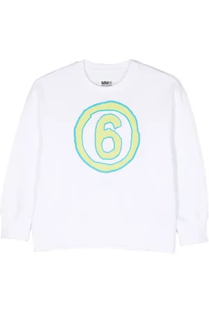 Maison Margiela Menina Sweatshirts - Numerical print crew neck sweatshirt