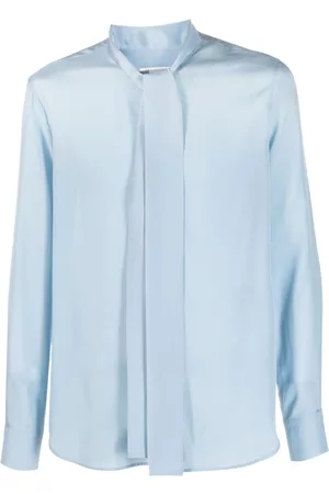 VALENTINO GARAVANI Homem Camisa Formal - Scarf-detail silk shirt
