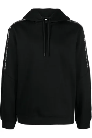Calvin Klein Logo-tape long-sleeve hoodie