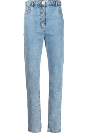 Moschino High-rise slim-cut jeans