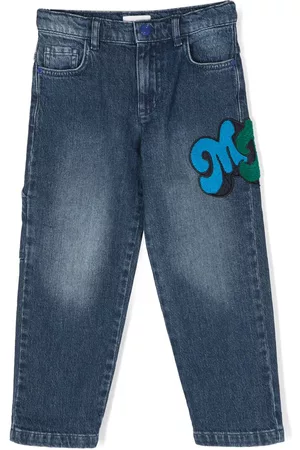 Marc Jacobs Kids Menino Calças de ganga Slim - Logo-embroidered slim jeans