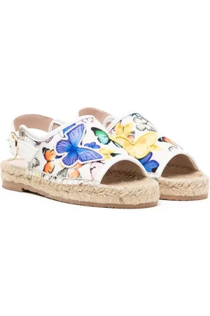 SOPHIA WEBSTER Butterfly-print open-toe sandals