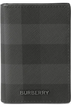 Burberry Check-print bifold card holder
