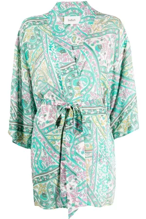 Bash Mulher Quimonos - Paisley-print tied-waist kimono