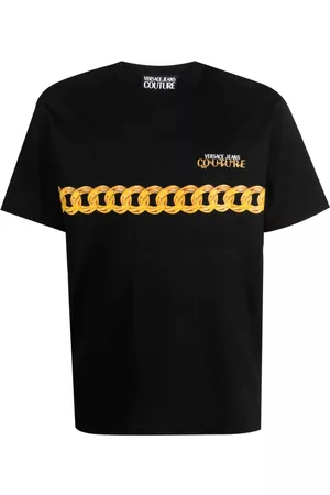 VERSACE Homem T-shirts & Manga Curta - Logo-print organic cotton T-shirt