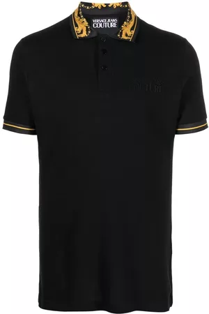 VERSACE Homem Camisa Formal - Baroque-pattern polo shirt