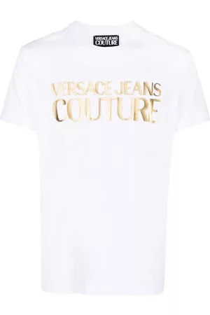 VERSACE Homem T-shirts & Manga Curta - Logo-print cotton T-shirt