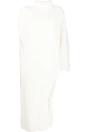 Fabiana Filippi Asymmetric ribbed-knit jumper