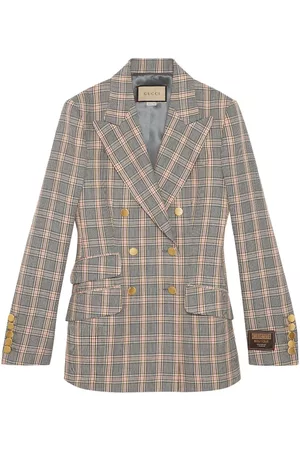 Gucci Mulher Blazers - Prince of Wales check jacket