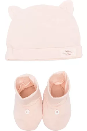 TEDDY & MINOU Chapéus - Logo-patch cotton hat set