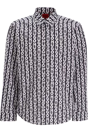 HUGO BOSS Homem Camisas de Manga comprida - Logo-print long-sleeve shirt