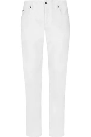 Dolce & Gabbana Logo-plaque slim-fit jeans