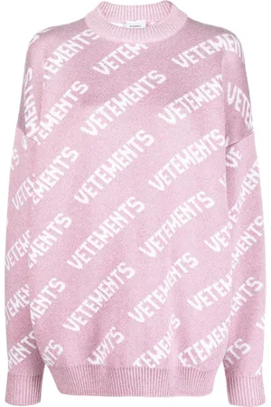Vetements Logo-intarsia sweater