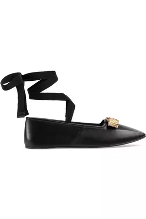 Gucci Mulher Sabrinas - Interlocking G leather ballerina shoes