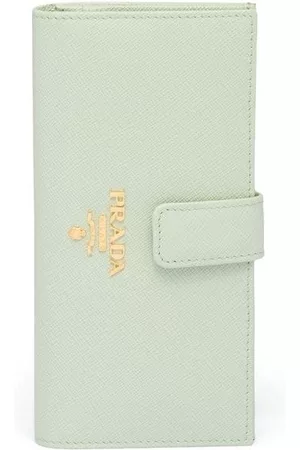 Prada Mulher Carteiras em pele - Logo-plaque Saffiano leather wallet