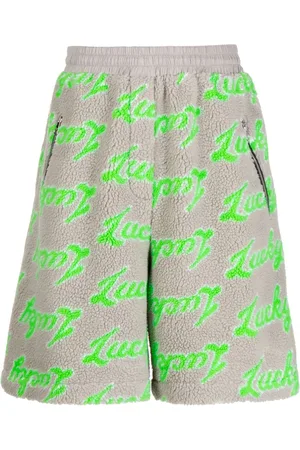 Natasha Zinko Logo-print fleece track shorts