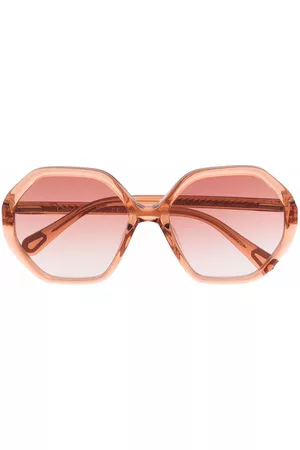 Chloé Menina Óculos de Sol - Hexagonal-frame gradient sunglasses