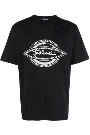 Roberto Cavalli Homem T-shirts & Manga Curta - Logo-print cotton T-shirt