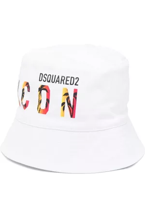 Dsquared2 Chapéus - Logo-print cotton bucket hat