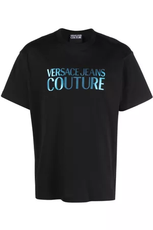 VERSACE Homem T-shirts & Manga Curta - Logo-print cotton T-shirt