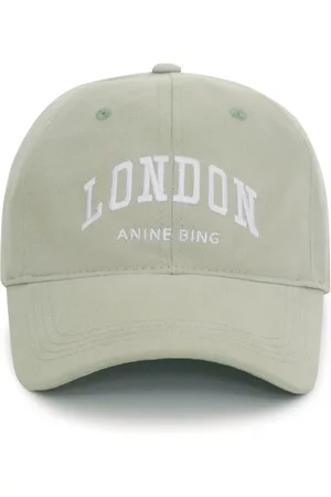 ANINE BING Mulher Chapéus - Logo-embroidered cotton baseball cap