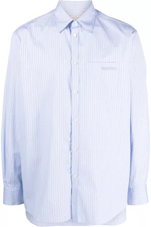 VALENTINO GARAVANI Homem Camisa Formal - Embroidered-logo cotton shirt