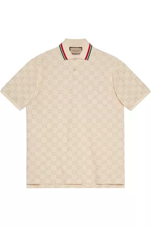 Gucci Homem Camisa Formal - GG-embroidery cotton polo shirt
