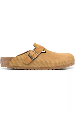 Birkenstock Homem Pantufas - Boston corduroy leather slippers