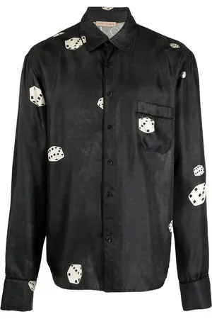 ROMEO HUNTE Bodega silk-satin shirt