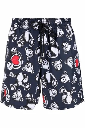Palm Angels X Vilebrequin bear-print swim shorts