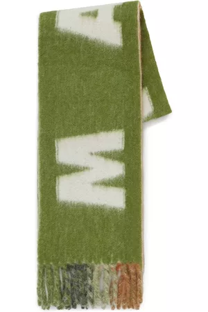 Marni Mulher Cachecol com gola - Embroidered-logo scarf