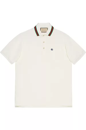 Gucci Homem Pólos - Logo-embroidered piqué polo shirt