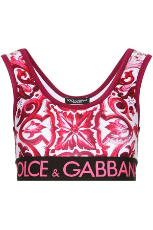 Dolce & Gabbana Majolica-print cropped top